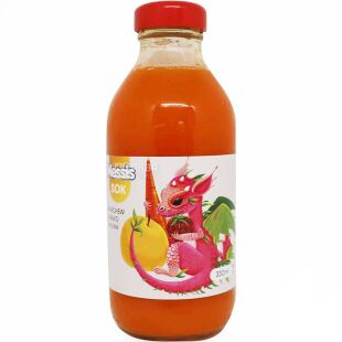 Messis, 0,33 л, Сік Малина-Морква-Яблуко Дракончик Мессіс, скло