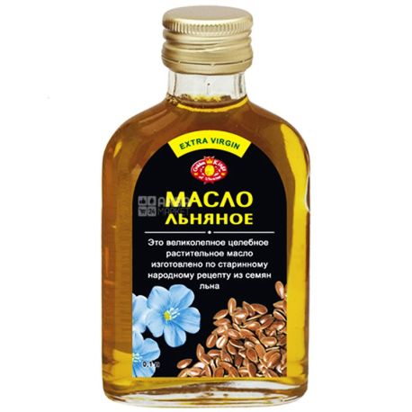Golden Kings of Ukraine, 0,1 л, масло, льняное нерафинированное