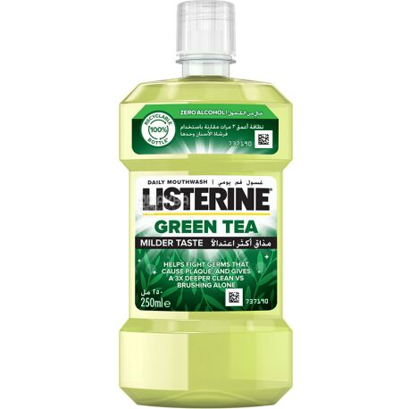 Listerine, Зеленый чай, 250 мл, Ополаскиватель для полости рта