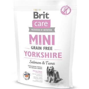 Brit Care Yorkshire, 400 г, Сухой для взрослых собак породы йоркширский терьер, с лососем и тунцом
