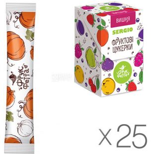 ФрукФетта, Упаковка 25 шт. х 20 г, Батончик фруктовый, Тыква