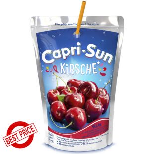 Capri-Sun, 0,2 л, Напій соковий Вишневий Капрі-Сан, з трубочкою