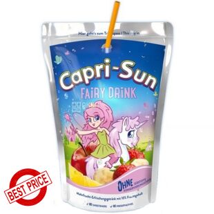 Capri-Sun Fairy drink, 0,2 л, Напиток сокосодержащий Мультифрукт Капри-Сан, с трубочкой