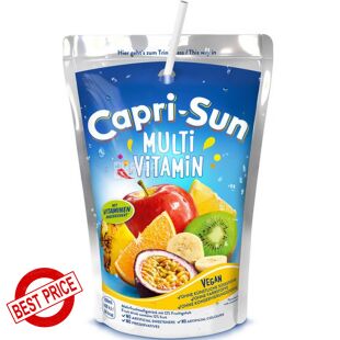 Capri-Sun Multivitamin, 0,2 л, Напій Мультивітамін соковмісний Капрі-Сан, з трубочкою