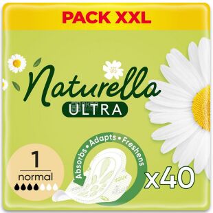 Naturella, Ultra Camomile, 40 шт., Прокладки гигиенические, 4 капли