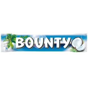 Bounty, 57 г, Баунті, Батончик кокосовий в глазурі