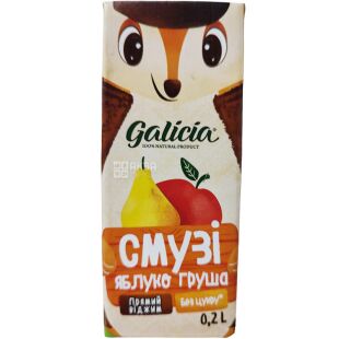 Galicia, 0,2 л, Галиция, Смузи, Яблоко-груша