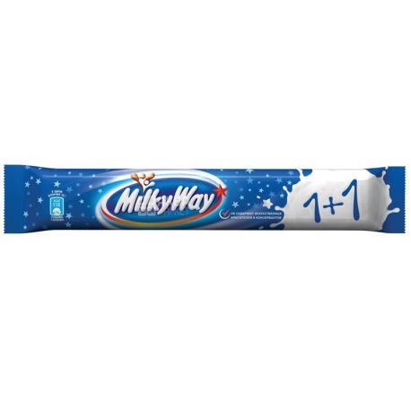 Milky Way, 43 г, Батончик из суфле, 1+1