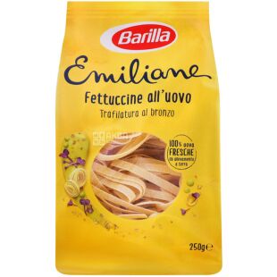 Barilla Fettuccine, 250 г, Макароны яичные Барилла Феттуччини