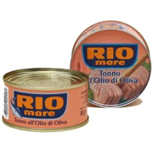 Rio Mare, Tonno di oliva, 65 г, Тунец в оливковом масле