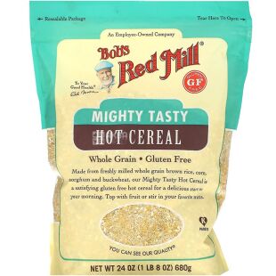 Bob's Red Mill, Mighty Tasty, 680 г, Каша цельнозерновая из коричневого риса, кукурузы, сорго и гречихи.