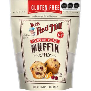 Bob’s Red Mill, Muffin Mix, 454 г, Смесь для выпечки маффинов, без глютена