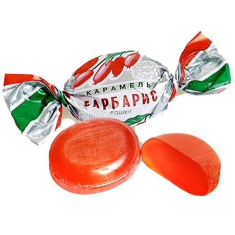 Roshen, 1 кг, Конфеты карамельные Барбарис, Рошен