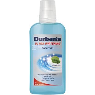 Durban's Ultra Whitening, 500 мл, Ополаскиватель для полости рта, Ультра отбеливание, мятный
