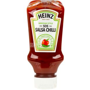 Heinz Chili, 220 мл, Соус Хайнц, Гострий, ПЕТ
