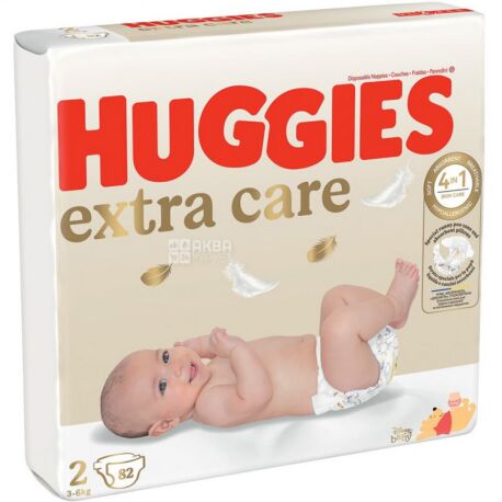 Huggies, 82 pcs., 3-6 kg, diapers, Elite Soft, Mega