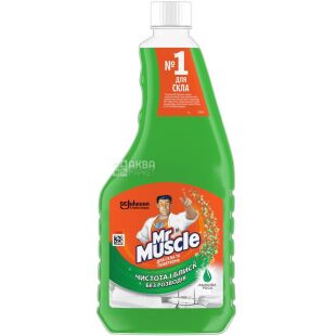 Mr. Muscle, 500 мл, Засіб для миття скла, Ранкова роса, запаска