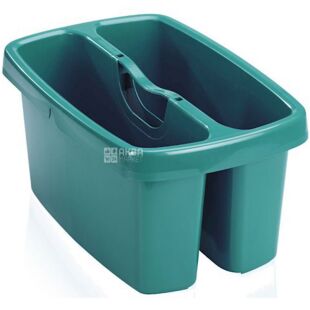 Leifheit Combi Box, 8 л, Відро двосекційне, для прибирання, зелене
