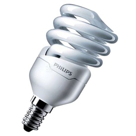 Philips, 12 W, lamp, Energy saving, Warm white spiral, m / s