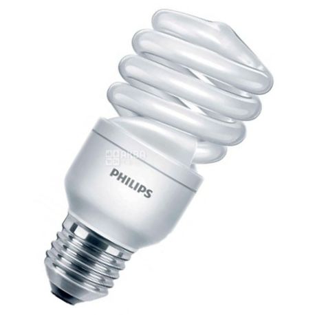 Philips, 15 Вт, лампа, Энергосберегающая, Тепло-белая спираль, м/у