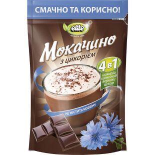 Elite, 190 г, Мокачино з цикорієм, розчинний