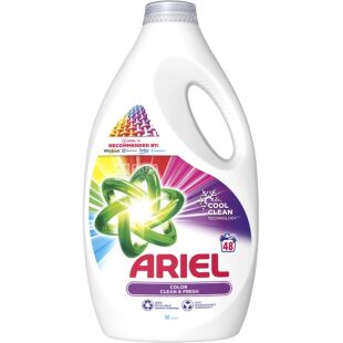 Ariel Color, 2.4 л, Гель для стирки цветной одежды, Ариэль