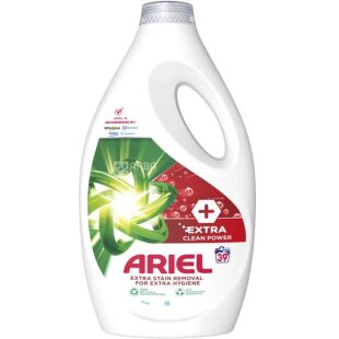 Ariel Extra clean, 1.95 л, Гель для стирки, универсальный
