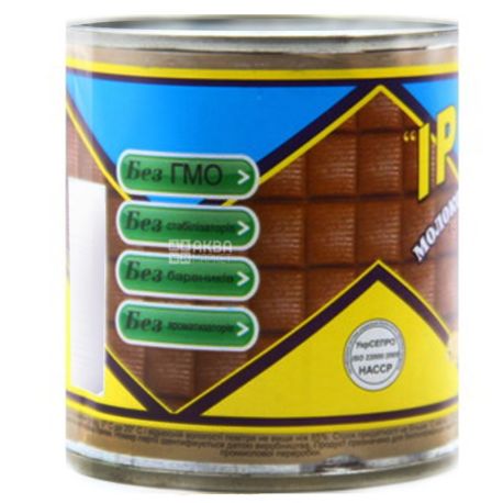 Condensed milk, 370 g, toffee, boiled, low-fat, w / w