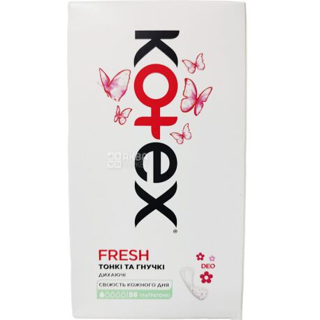 Kotex Deo ultra slim, 56 pcs., Panty liners daily, 1 drop