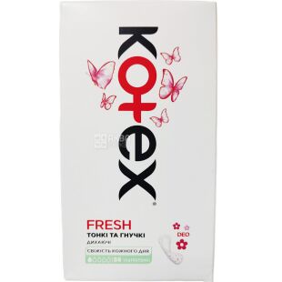 Kotex, Deo ultra slim, 56 шт., Прокладки ежедневные