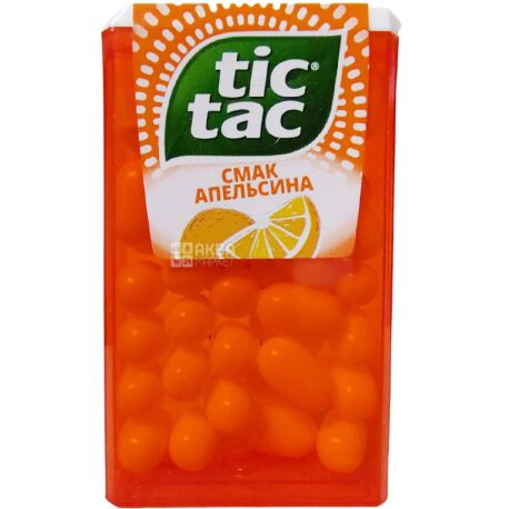 Tic Tac, 16 g, Chewable Bean, Orange