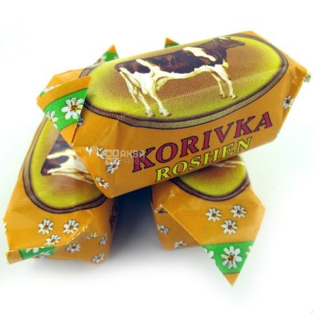 Roshen, 205 г, Конфеты не глазированные на основе помадки Коровка, Рошен