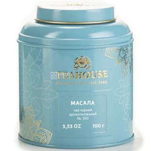 Teahouse Масала №502, 100 г, Чай черный листовой со специями, ж/б