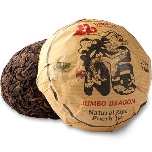 Teahouse Jumbo Dragon, 100 г, Чай Шу Пуэр Цзин Лун “Большой Дракон”
