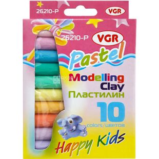 VGR Pastel, 170 г, Пластилин, 10 цветов
