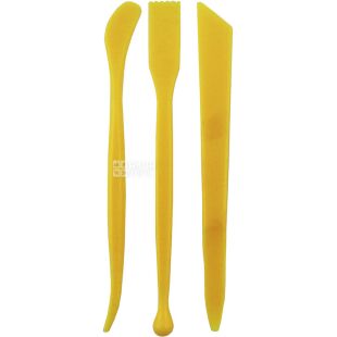 VGR, 3 шт., Стеки для роботи з пластиліном, жовті