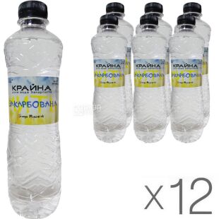 Крайна, 0,5 л, упаковка 12 шт., Вода мінеральна негазована, ПЕТ