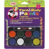 VGR, Краски для лица с кисточкой, 8 цветов