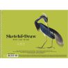 Школярик Sketch and Draw, 1 шт., Альбом на пружині для графіки та малюнків А4, 50 аркушів, 115 г/м2, в асортименті
