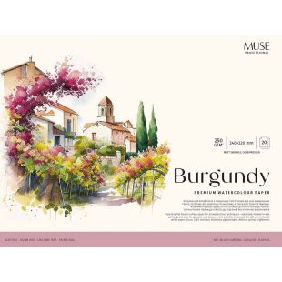 Школярик Burgundy, 1 шт., Альбом для акварели отрывной, 240х320 мм, 20 листов, 250 г/м2
