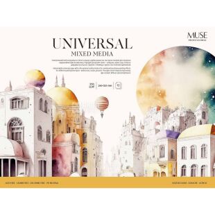 Школярик Universal, 1 шт., Альбом для смешанных техник рисования В4 (240 х 320 мм), 12 листов, 310 г/м2