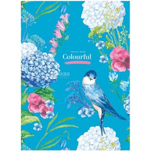 Школярик Colourful, 1шт., Тетрадь в линию А4, 80 листов, в ассортименте