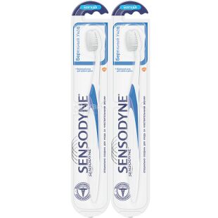 Sensodyne, 1+1 шт., Зубна щітка м'яка, Бережний Догляд