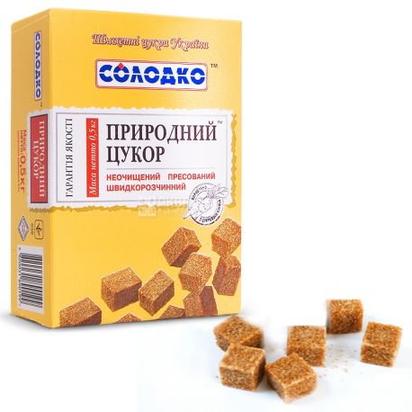 Solodko, 500 g, Refined sugar, brown, brown