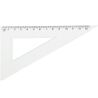 VGR, Угольник пластиковый, прозрачный, 13 см