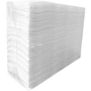 Bima, 160 листов, Полотенца бумажные Бима, 2-х слойные, Z-сложения, белые, 220 х 230 мм