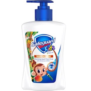 Safeguard, 225 мл, Антибактеріальне мило для дітей з тропічним ароматом Сейфгард, з дозатором