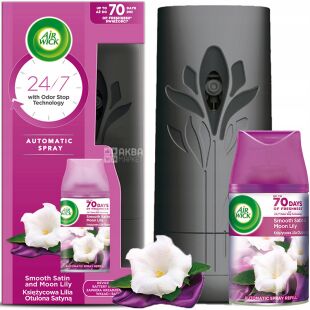 Air Wick Freshmatic, Ніжність шовку та лілії, 250 мл, Автоматичний освіжувач повітря