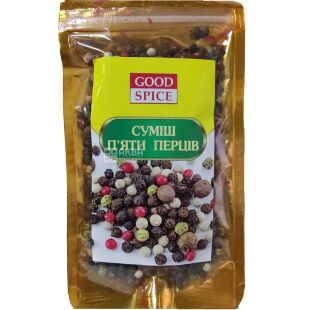 Good Spice, 40 г, Суміш п'яти перців горошком