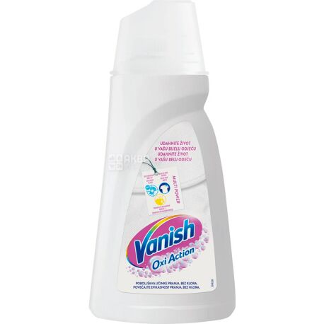 Vanish Oxi Action, 1 л, Средство для удаления пятен и отбеливания тканей, Ваниш